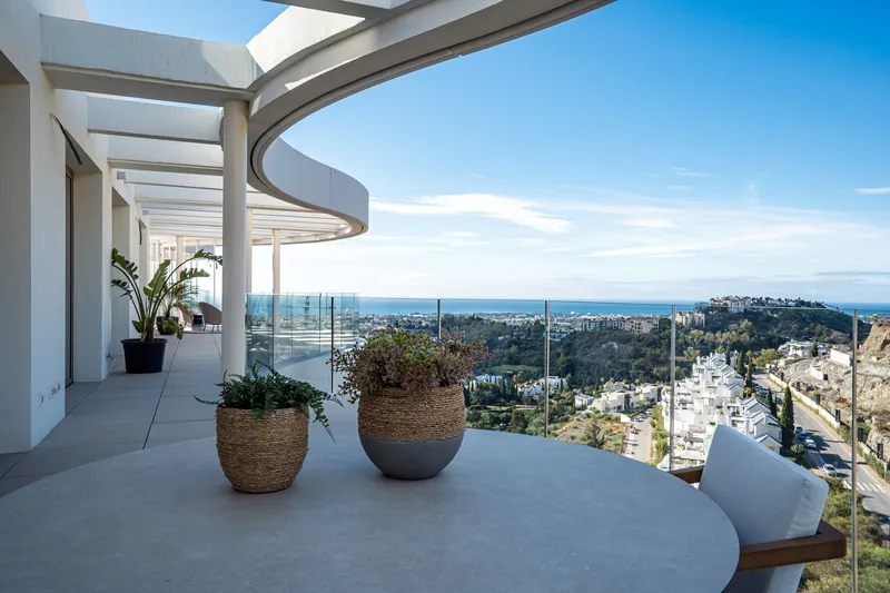Photo: penthouse terrace with sea view. 4-bedroom penthouse
